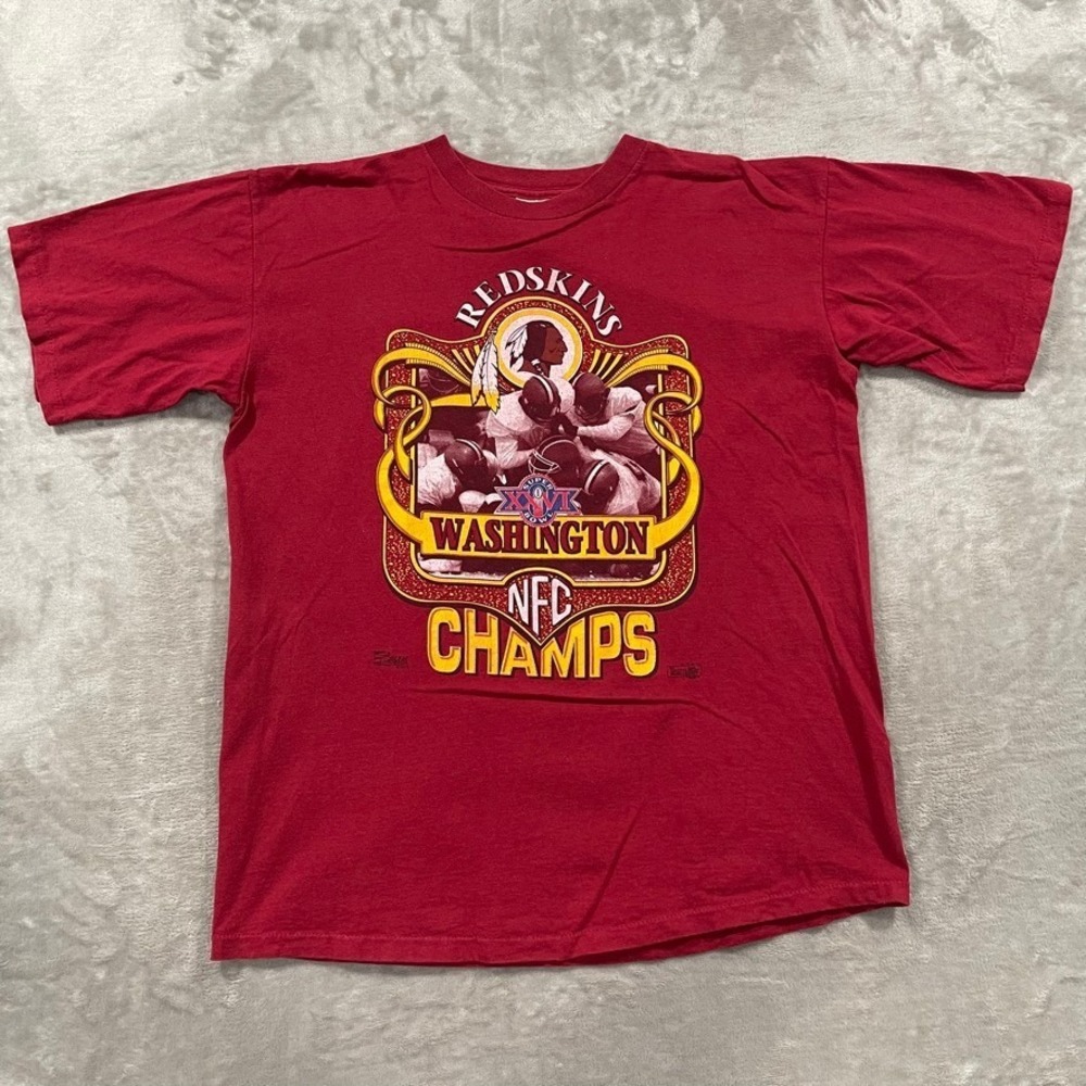 Vintage Washington Redskins Shirt Mens XL Red Commanders NFL Champs Salem